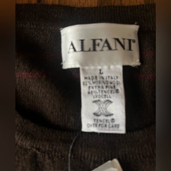 Alfani Merino Wool Sweater Made in Italy - Picture 7 of 10